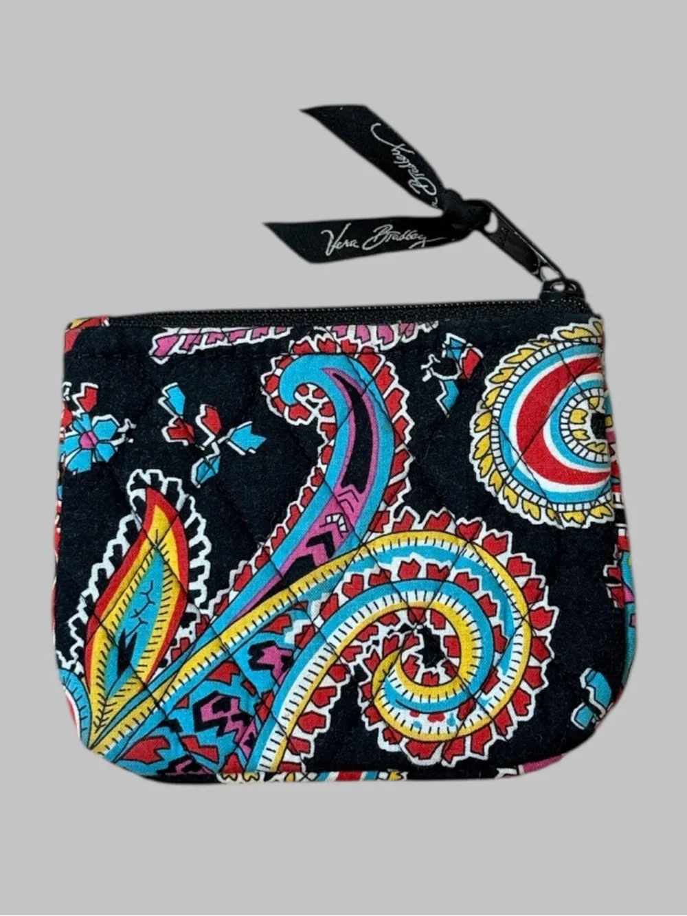 Vera Bradley Retired Parisian Paisley Zip Bag